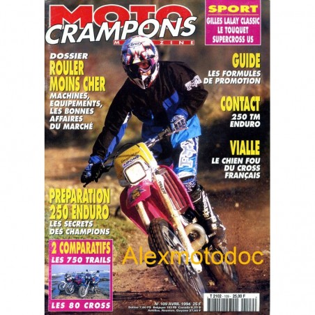 Moto crampons n° 109